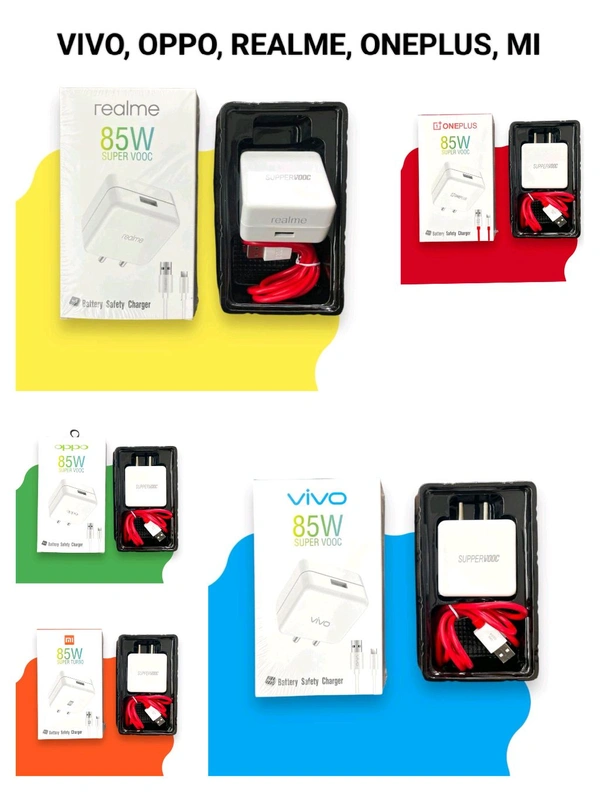 85W TYPE C FAST CHARGER IMPORTED OG VIVO/OPPO/MI/REALME/ONEPLUS 