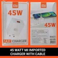 45 Watt Vivo,Oppo,Realme, OnePlus,MI Importad With Type C Cable (Set of 10)