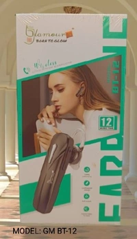 Glamour GM BT-12 Wireless Bluetooth Connectivity Earphone long time Battery Backup 