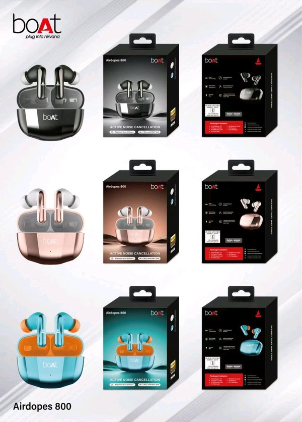 Airdopes 800 TWS/Earbuds With Metalic Colourful 