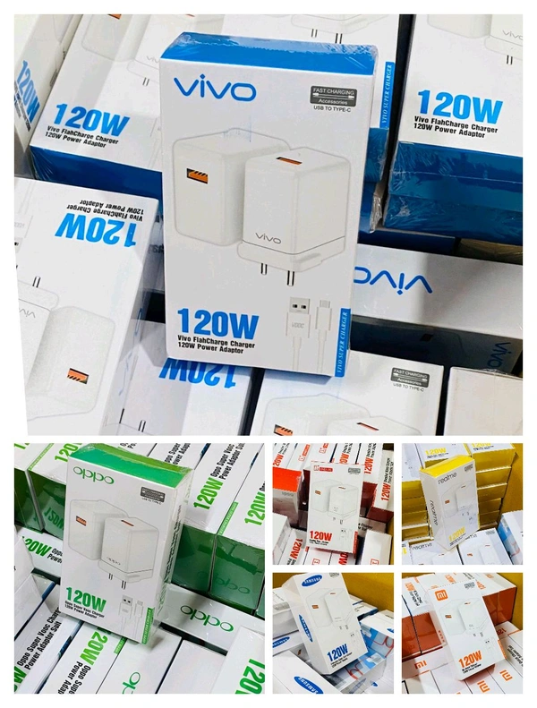 120 WATT VIVO, OPPO, REALME, ONEPLUS, MI, SAMSUNG OG SERIES FLASH CHARGER 
