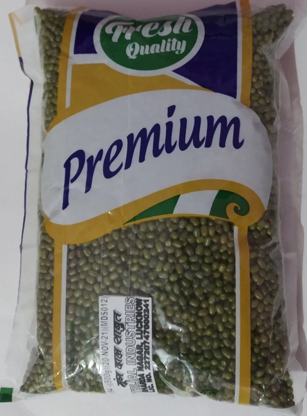 Moong Dal Green Sabut - 500gm, Green