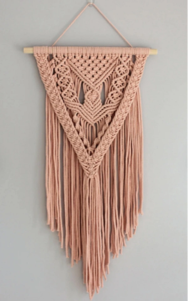Macrame Wall Hanging - 40cmx70cm, Peach