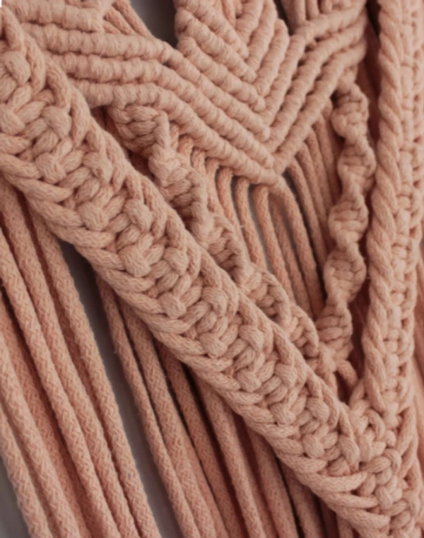 Macrame Wall Hanging - 40cmx70cm, Peach