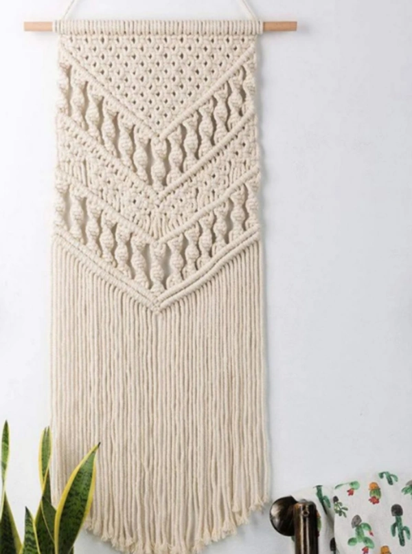 Macrame Wall Hanging - 36cmx80cm, Natural
