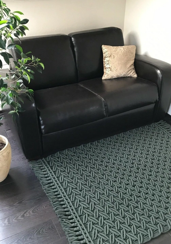 Macrame Rug - 100cmx150cm, Khaki