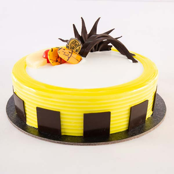 Buy/Send Pineapple Cake Half Kg Online-Cakeway. | CakeWay.in