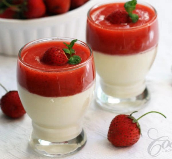 Strawberry Panna Cotta