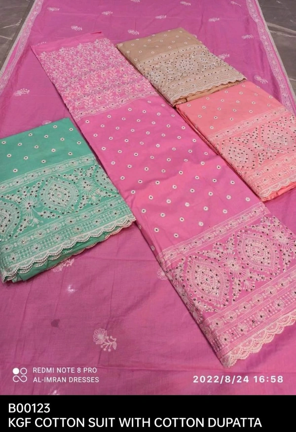 B123 KGF COTTON DUPATTA SET 4 