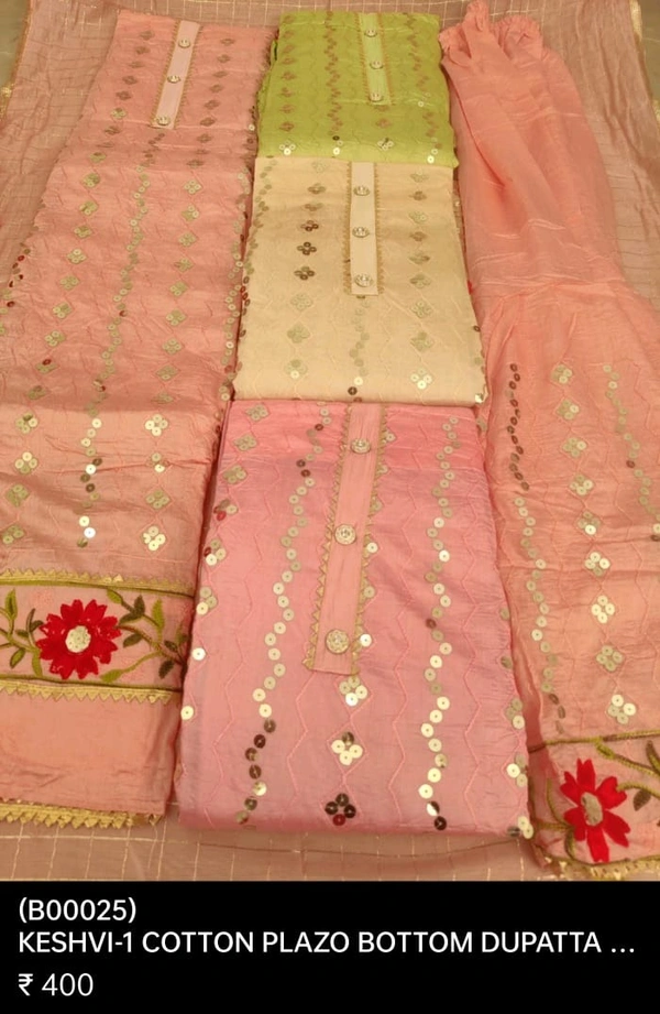  B25  KESHVY COTTON PLAZO BOTTOM