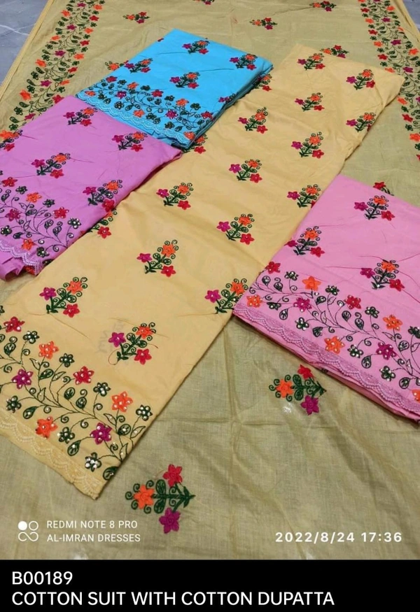 B189 COTTON DUPATTA 