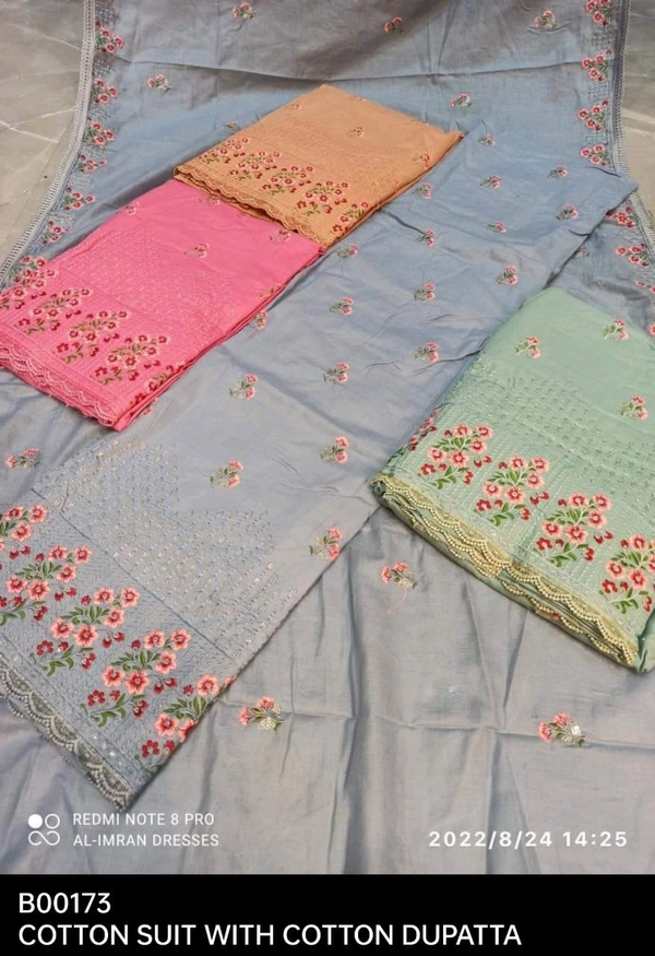 B173 COTTON DUPATTA 