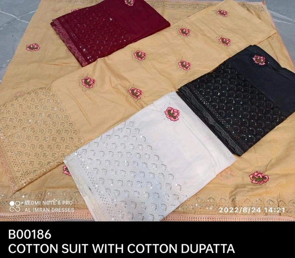 B186COTTON DUPATTA