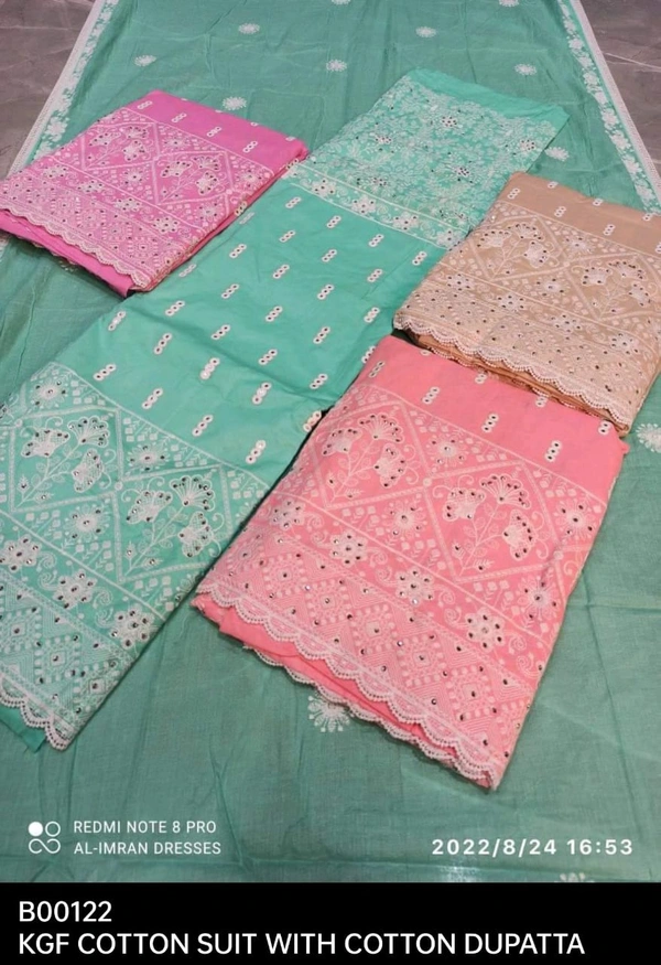 B122 KGF COTTON DUPATTA SET 3 