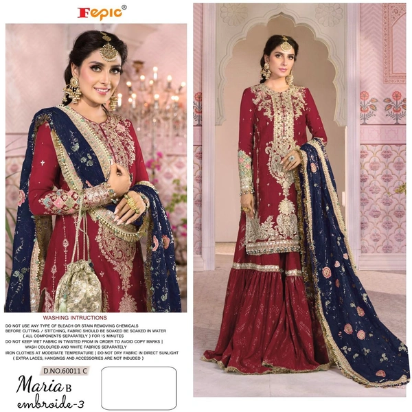 Maria B Embroide 3d D No 60011 C 
