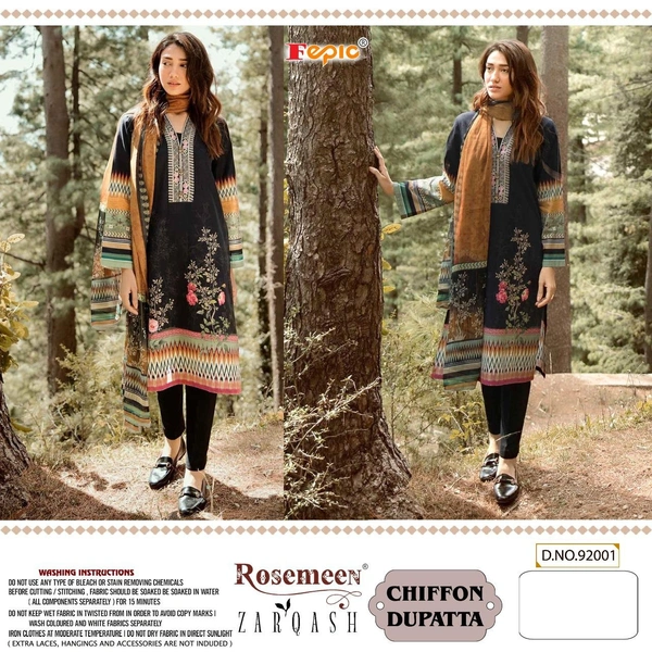 FEPIC D NO 92001(CHIFFON DUPATTA)