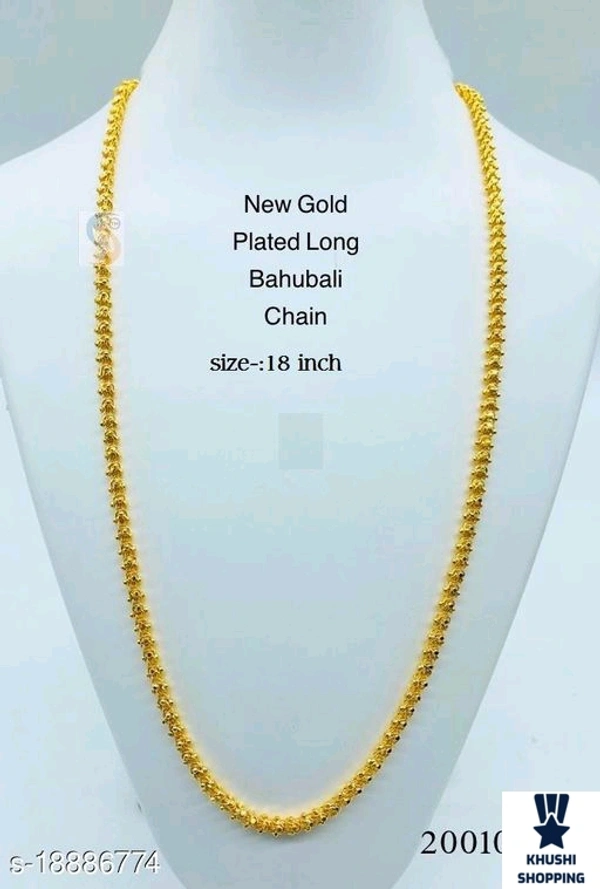 Khushi Beauty Gold Chain  - Gold, 18"