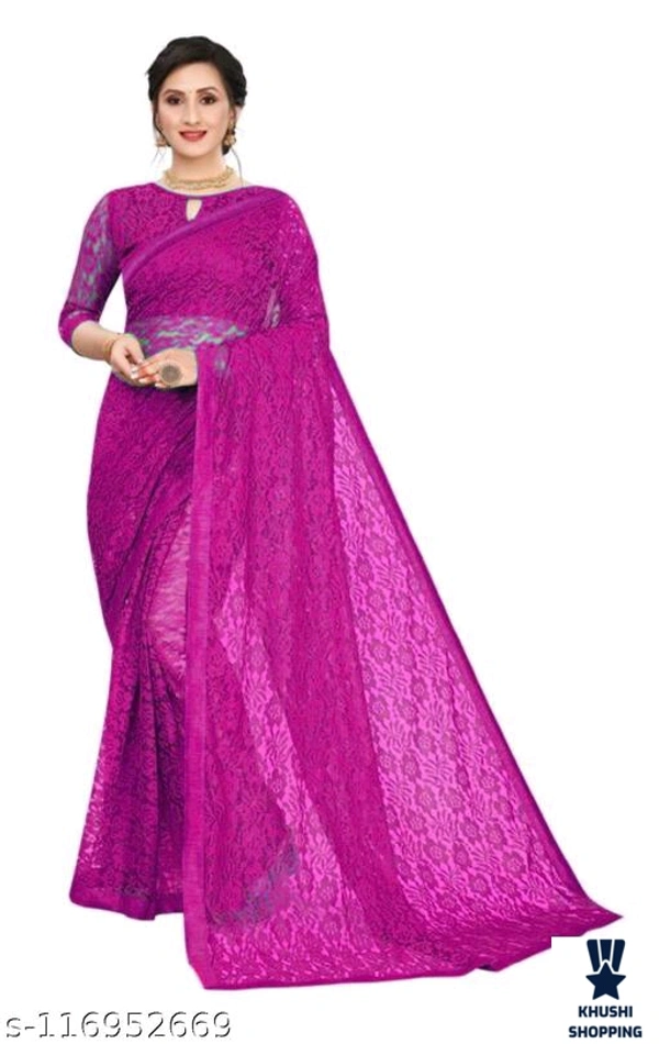 Saree - Red Green Rose, All