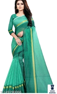 Saree - Rose Gre Yellow, 5m