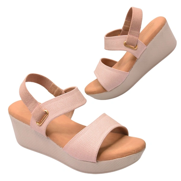 STEPEE Platform wedges  slipper for women - 6 Pair set - Peach