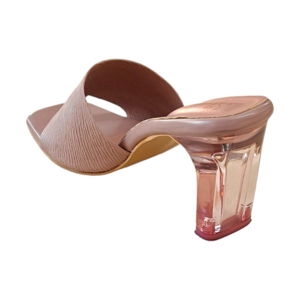 STEPEE Glass Heel - Peach