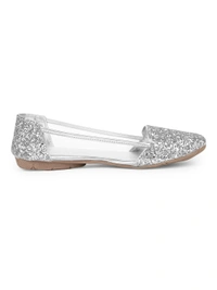 Stepee Women Bellies- 6 Pair set - Silver