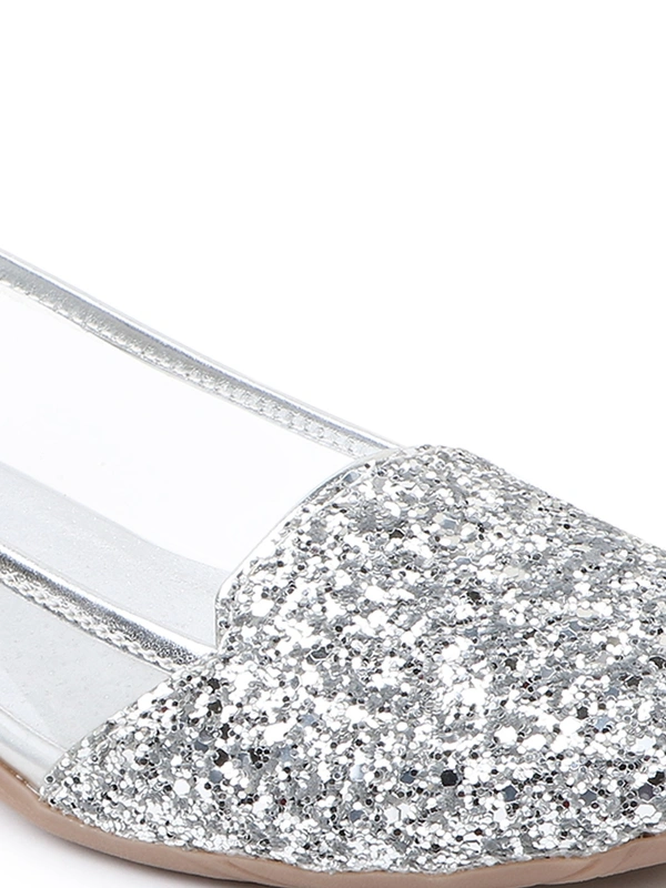 Stepee Women Bellies- 6 Pair set - Silver
