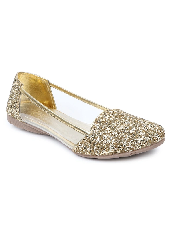 Stepee Women Bellies- 6 Pair set - Golden