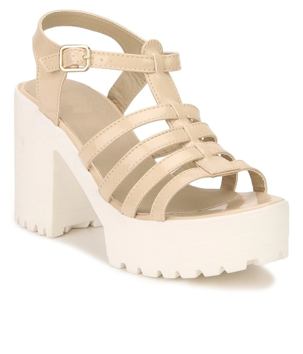 Stepee Women Heel -6 Pair set - Cream
