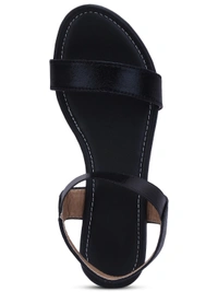 Stepee Flat Sandal -6 Pair set - Black