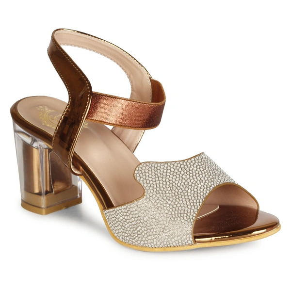 Stepee Glass heel- 6 Pair Set - Copper
