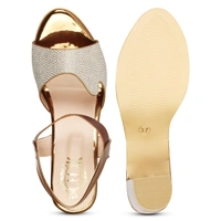 Stepee Glass heel- 6 Pair Set - Copper