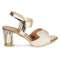 Stepee Glass heel- 6 Pair Set - Golden