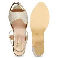 Stepee Glass heel- 6 Pair Set - Golden