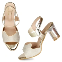 Stepee Glass heel- 6 Pair Set - Golden