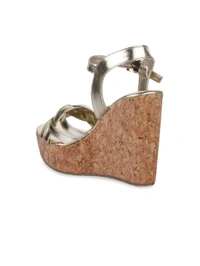 Stepee Golden Fancy Platform wedges gola sandal - 6 Pair set - Golden Sand