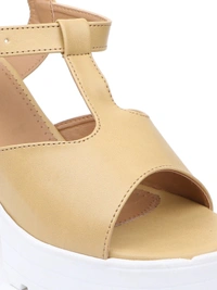 Stepee Women Heel-6 Pair set - Beige