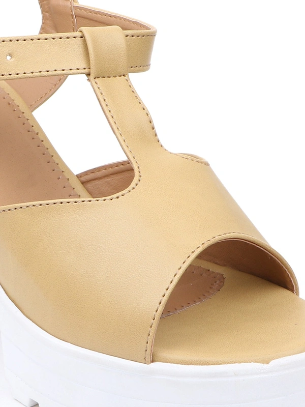 Stepee Women Heel-6 Pair set - Beige