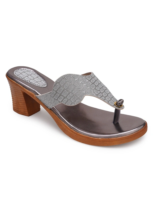 Stepee Grey Fancy V shape slipper - 6 Pair set - Grey