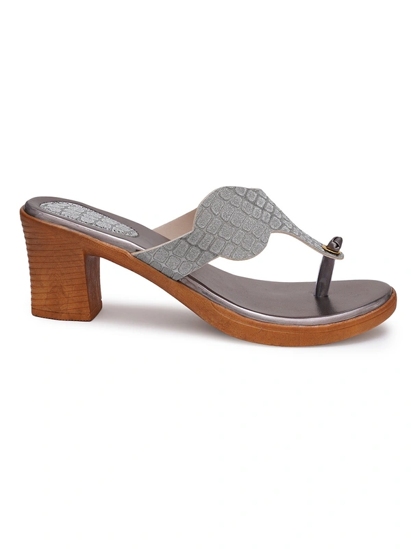 Stepee Grey Fancy V shape slipper - 6 Pair set - Grey