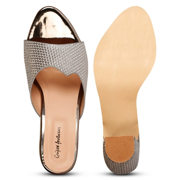 Stepee Grey Fancy Slippers 6 Pair set - Grey