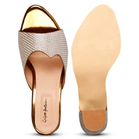 Stepee Copper Fancy Slippers 6 Pair set - Copper