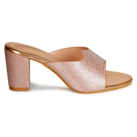 Stepee Sultan Fancy Slippers 6 Pair set - Rose Gold