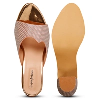 Stepee Sultan Fancy Slippers 6 Pair set - Rose Gold