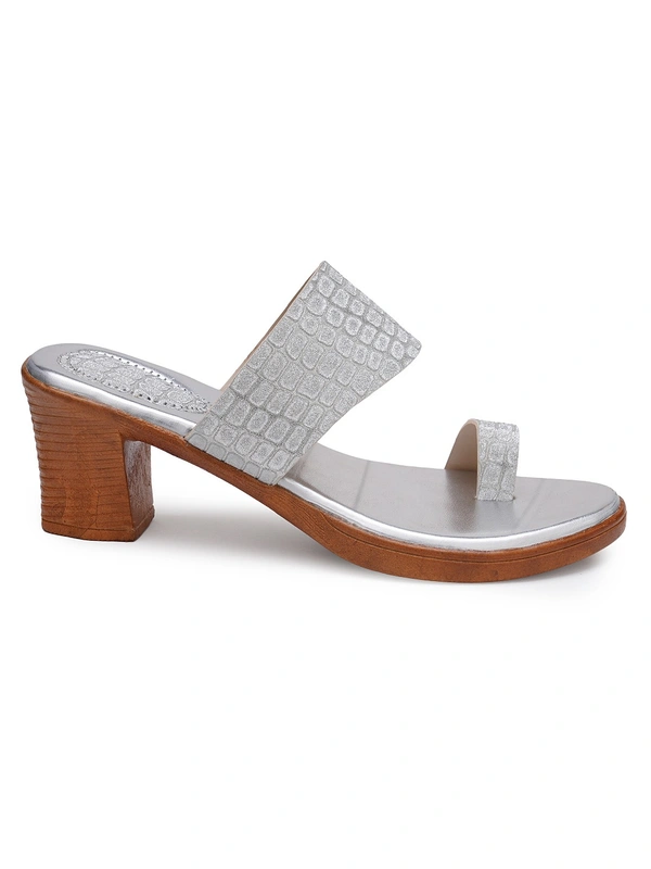 Stepee SilverFancy Angutha slipper - 6 Pair set - Silver
