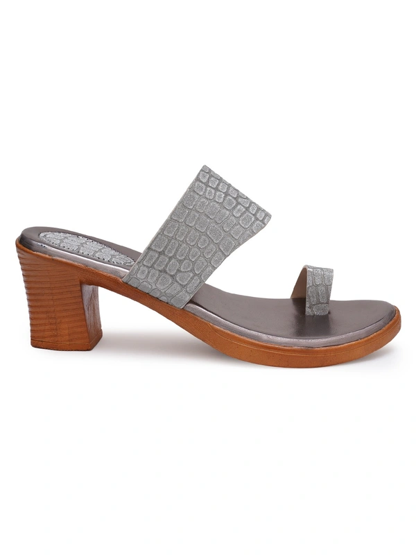 Stepee Grey Fancy Angutha slipper - 6 Pair set - Grey