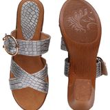 Stepee Grey 2 inch heel Slippers for women - 6 pair set - Grey