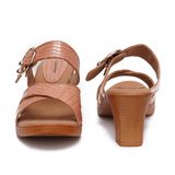 Stepee Peach 2 inch heel Slippers for women - 6 pair set - Peach