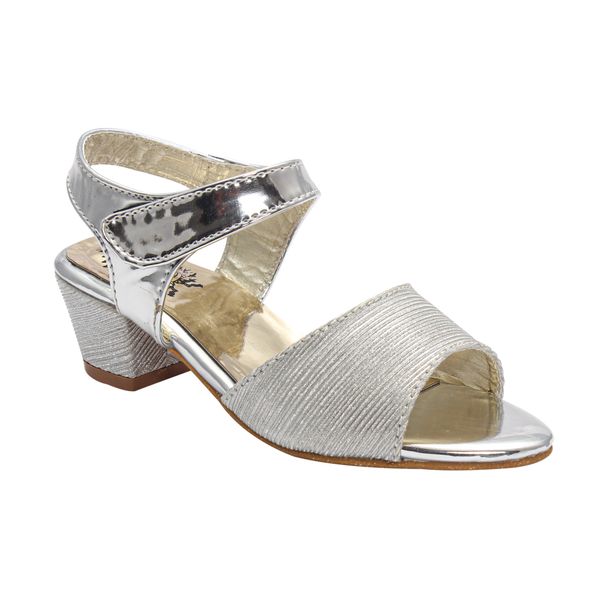 Stepee Silver Heel Kids sandals- 8 Pair set - Silver