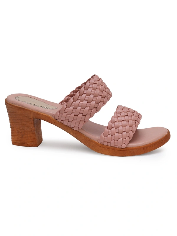Stepee Peach Casual heel slipper 6 pair set - Peach